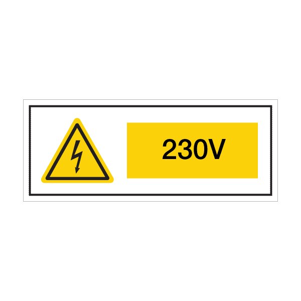 Panneau de sécurité 230 volts , prix degressif