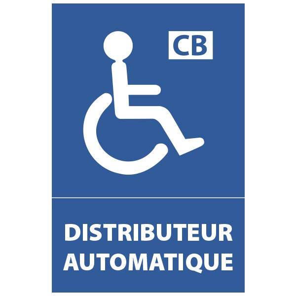 Panneau de sécurité distributeur automatique handicapés ,prix degressif