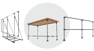 Structure tubulaire Fitclamp