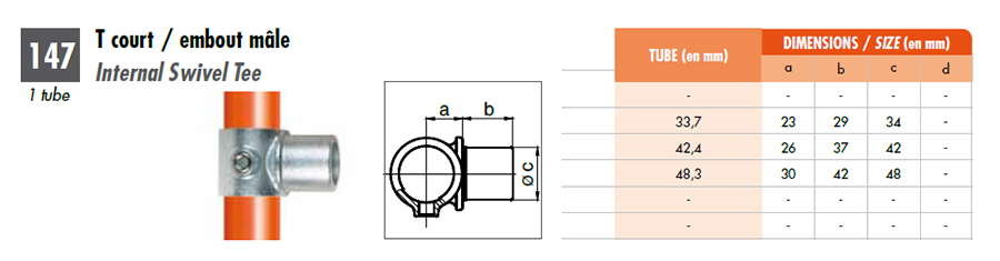 raccord tubulaire pour structure tubulaire