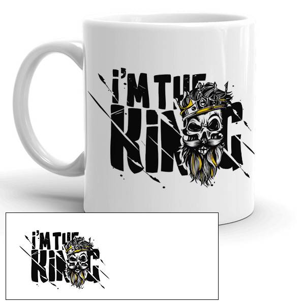 Mug personnalisé motif I'm the King