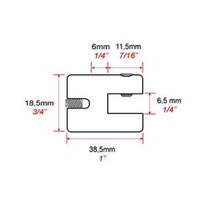 fixation sur cable acier 3 mm