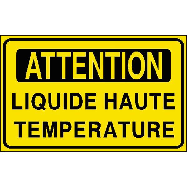 Panneau de sécurité  attention haute temperature , prix degressif