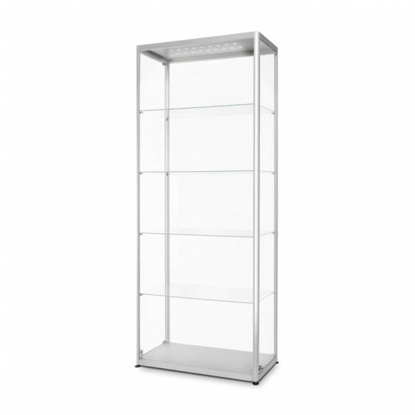 Vitrine verre largeur 800 mm  eclairage LED format 40x80x200 cm