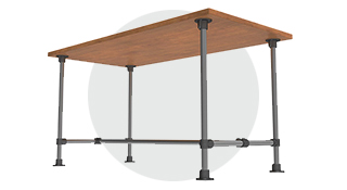 Table tubulaire standard