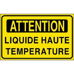 Panneau de sécurité  attention haute temperature , prix degressif