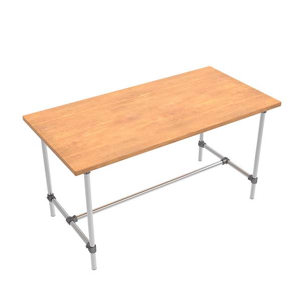 Structure table tubulaire standard , format 100 x 100  x 75 cm pour 4 personnes, livraison gratuite