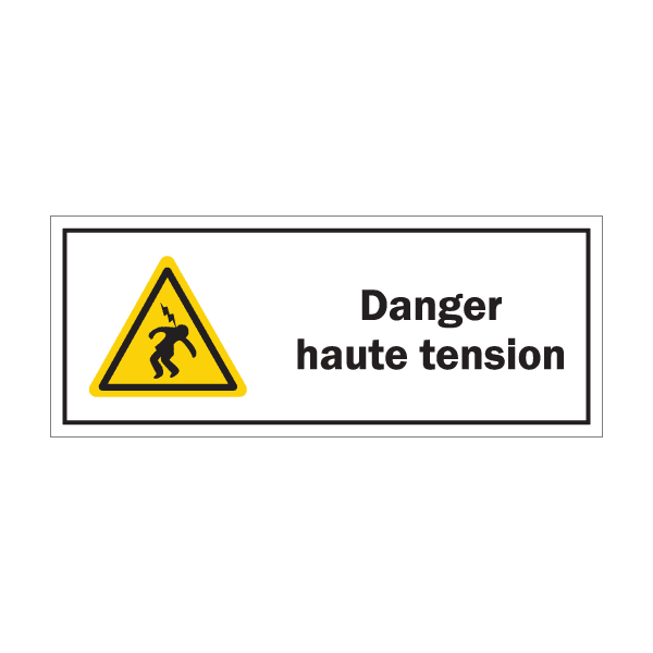 Panneau de sécurité danger haute tension, prix degressif