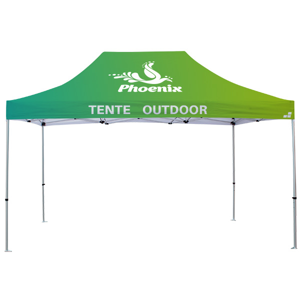 Tente publicitaire personnalisée 4.5 x 3 m, impression full graphic