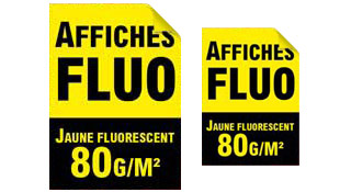 Affiche fluo jaune