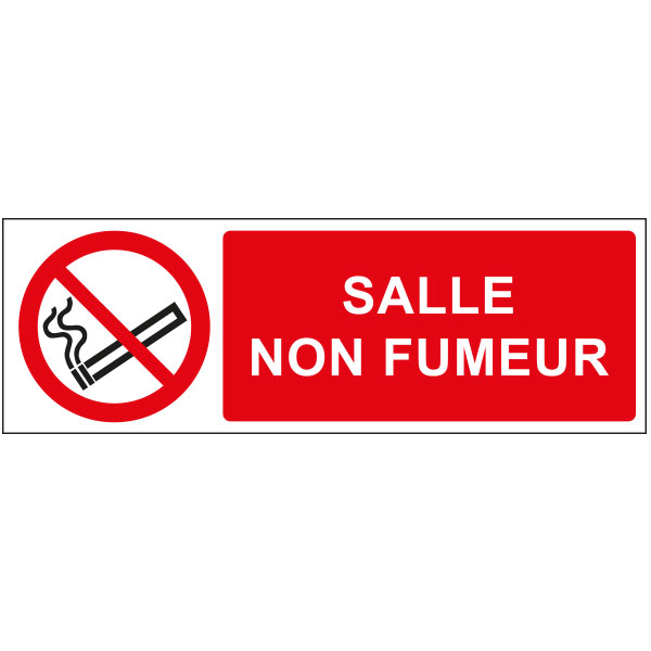 Panneau interdiction salle non fumeur, prix dégressif