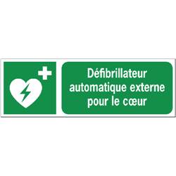 Panneau de sécurité defibrilateur premiers secours , prix degressif