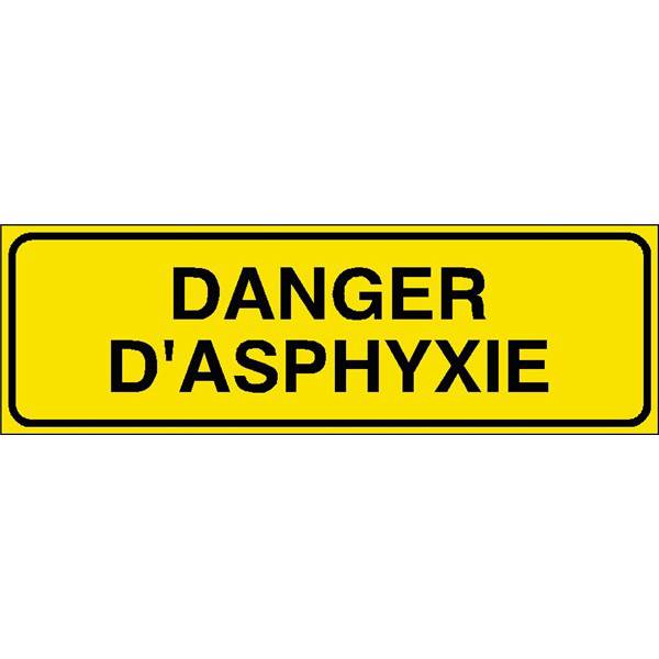 Panneau de securite  produit dangereux asphyxie , prix degressif
