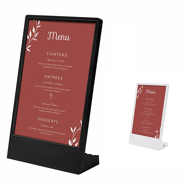 Porte menu format A5 recto avec eclairage LED 
