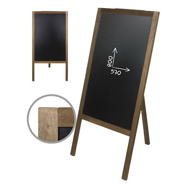 Chevalet ardoise simple face pour restaurant 1140 x 610 mm