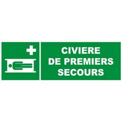 Panneau de sécurité civière de premiers secours, prix dégressif