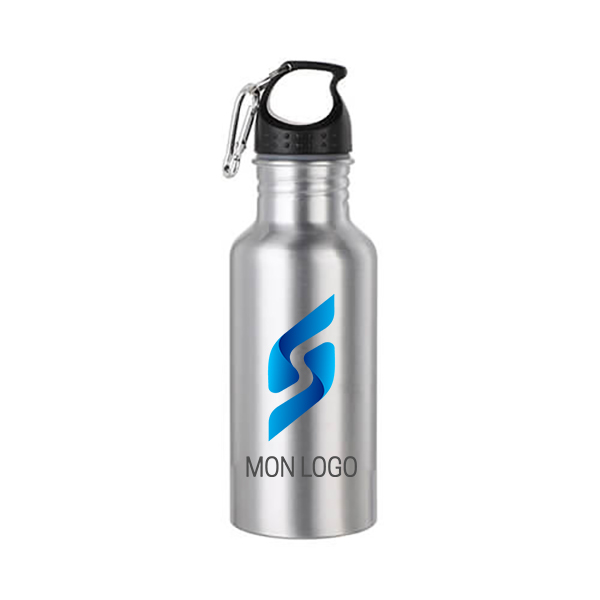 Gourde personnalisée aluminium avec bouchon 600  ml