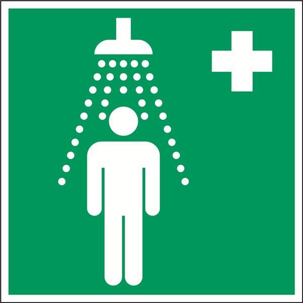 Panneau de sécurité  douche premiers secours, prix degressif