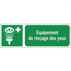 Panneau de sécurité  premiers secours equipement rinçage des yeux, prix degressif