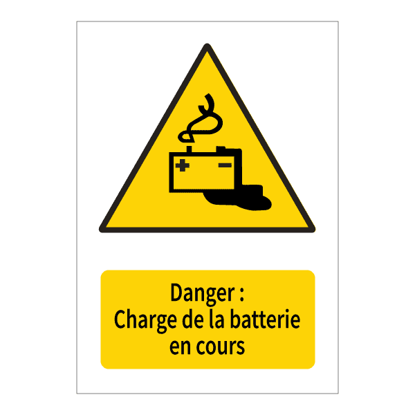 Panneau de sécurité  charge en cours , prix degressif