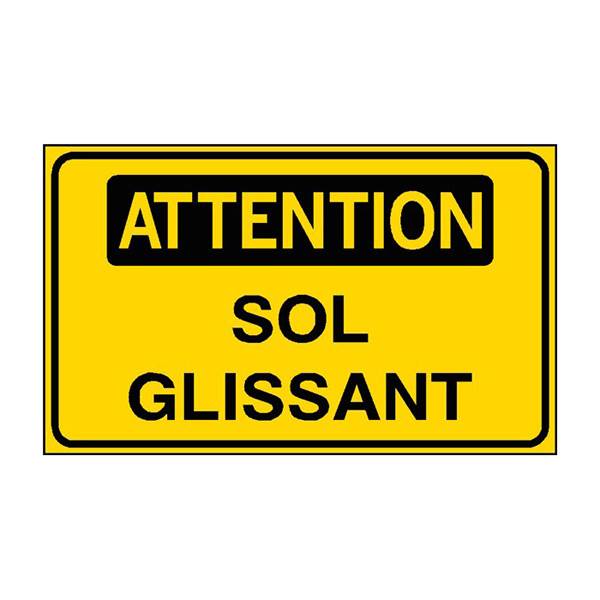 Panneau de securite sol glissant, prix degressif