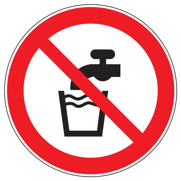 Panneau interdiction eau non potable, prix dégressif