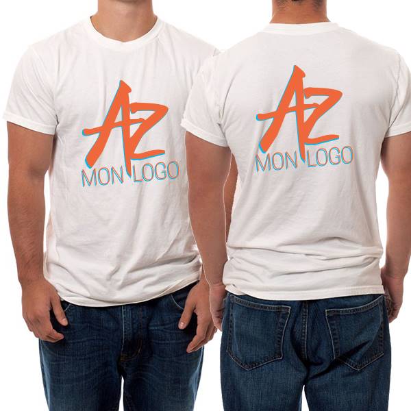 Tee shirt personnalisé blanc 190g, prix degressif