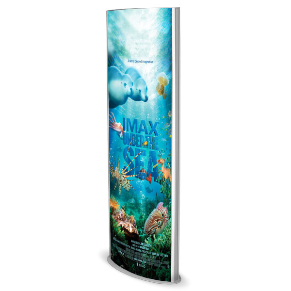 Totem publicitaire lumineux interieur , differents formats , ref obid 