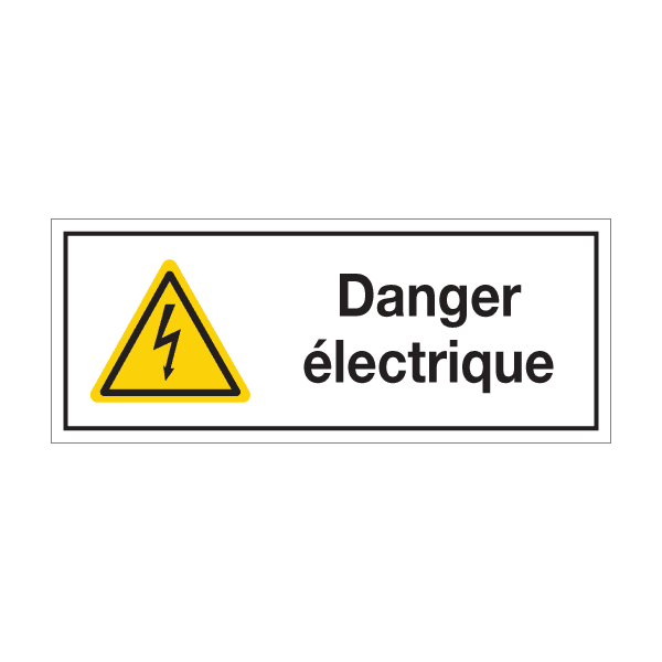 Panneau de sécurité danger electrique, prix degressif