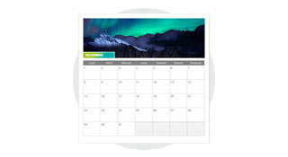 Calendrier personnalis magntique 