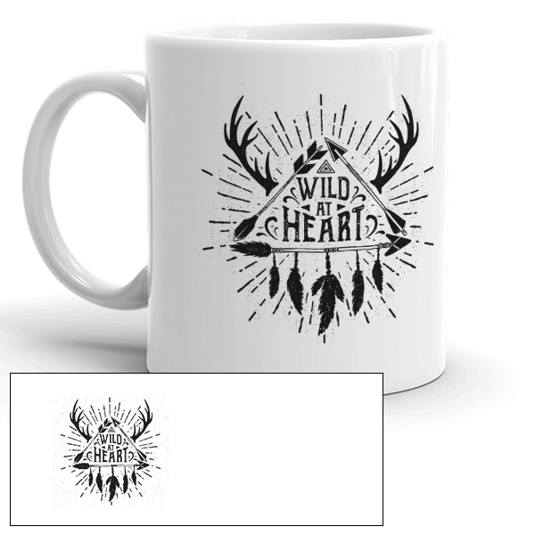 Mug personnalisé motif  Wild at heart