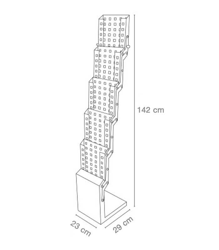 porte brochure pliable 