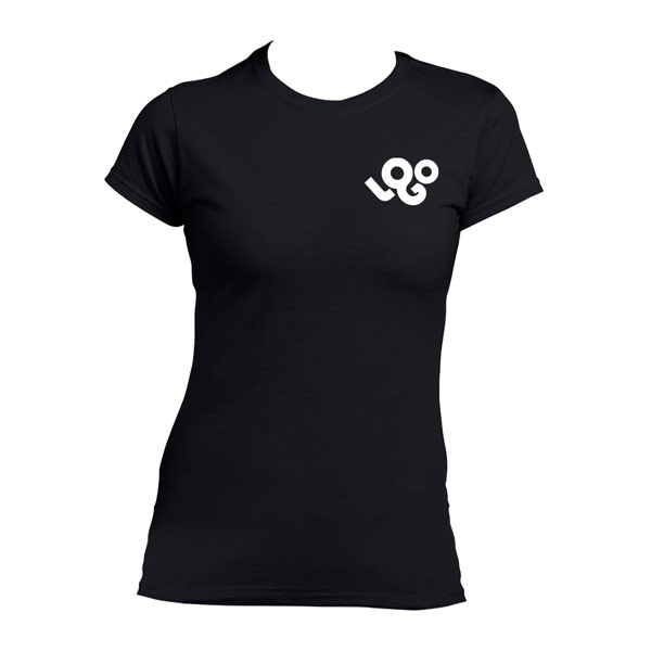 Impression t-shirt personnalisé femme 150g 100% coton, manches courtes, col rond