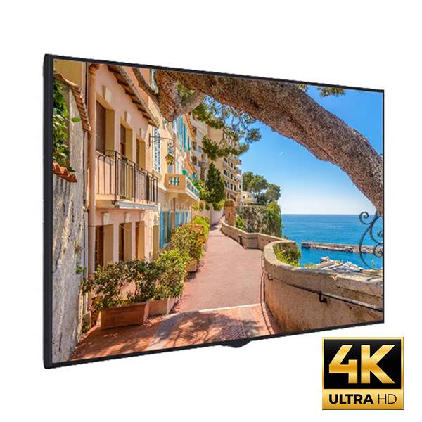 Ecran video professionnel 86 pouces , UHD 4K,  16h / 7 jours , support mural inclus