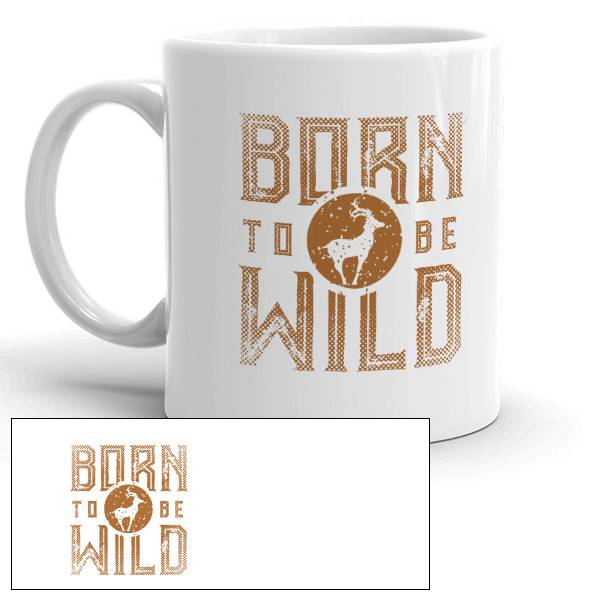 Mug personnalisé Born to be wild