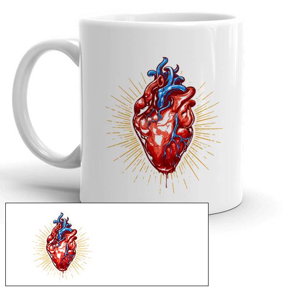 Mug personnalisé saint coeur