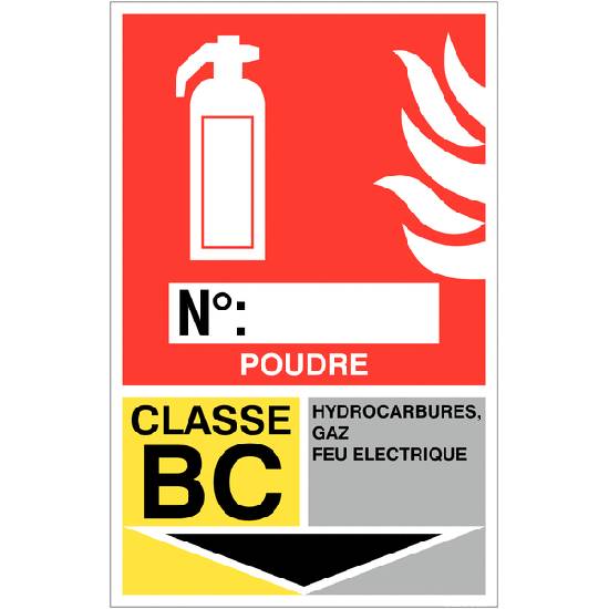 Panneau de securite incendie poudre , prix degressif