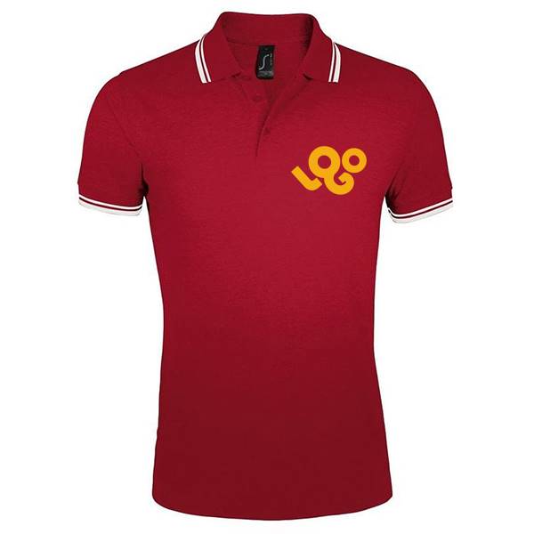 Polo personnalisé homme , 100% coton 180g , manches courtes avec liseret 