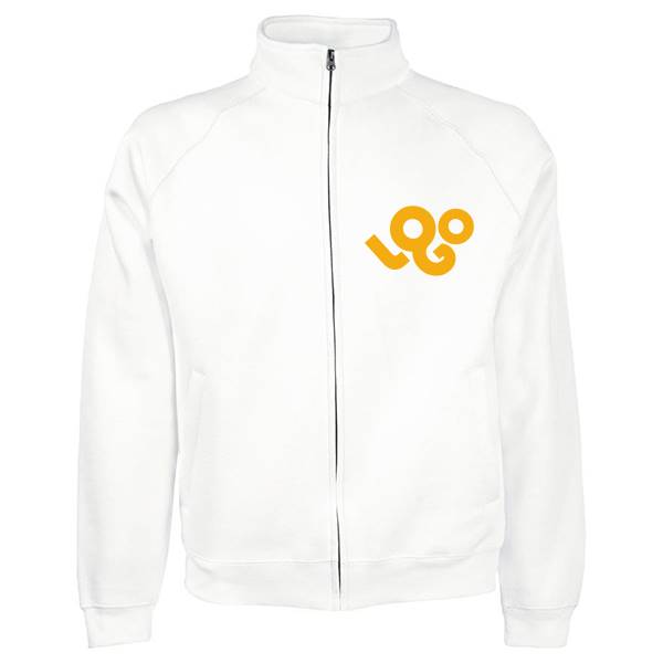 Sweat personnalisé homme ,sans capuche , 80% coton 280 g , veste zip 