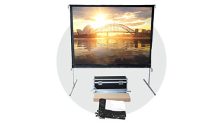 Ecran de video projection valise