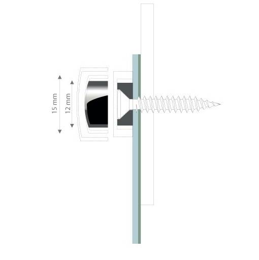 Fixation cache vis PVC