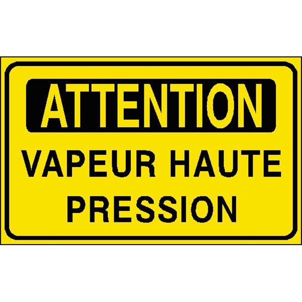 Panneau de sécurité  attention vapeur, prix degressif