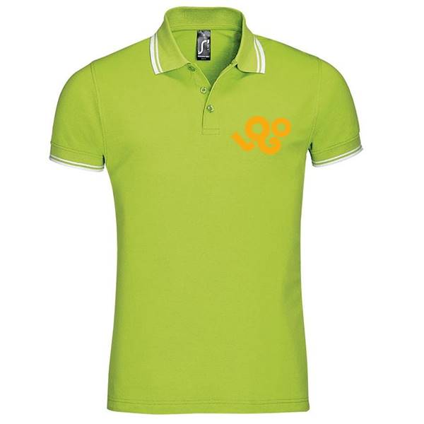 Polo personnalisé homme , 100% coton 180g , manches courtes avec liseret 