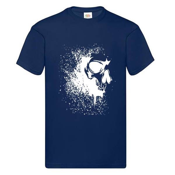T-shirt homme personnalisé manches courtes , 100% coton 145grs , motif skull dust