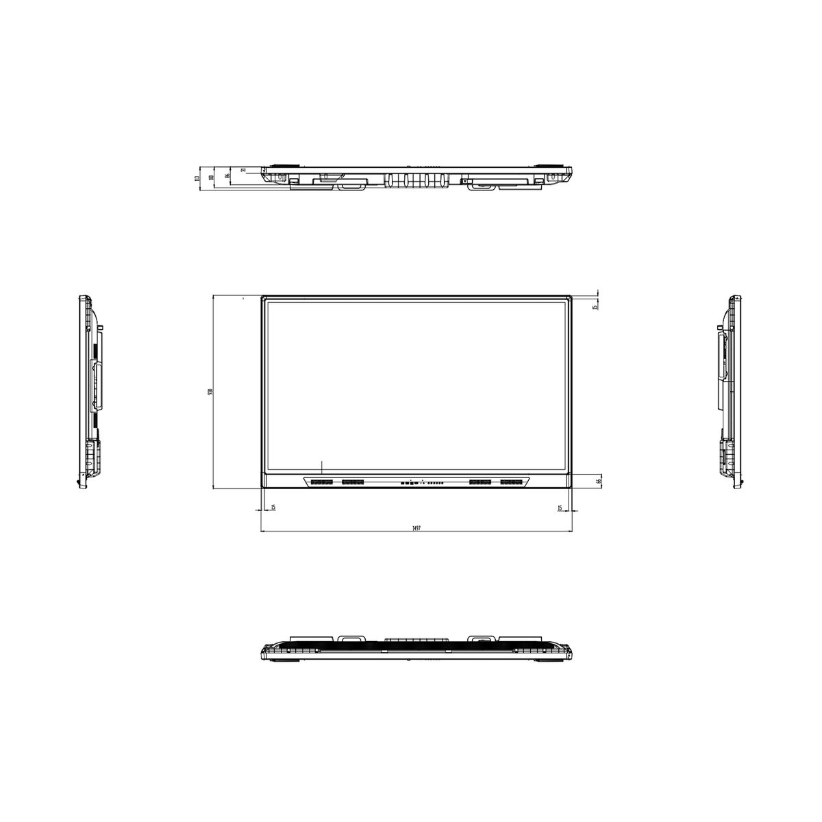 Ecran video tactile 65 pouces