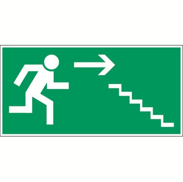Panneau de sécurité  evacuation escalier droit, prix degressif