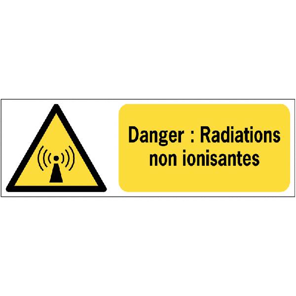 Panneau de securite danger radiations non ionisantes, prix degressif