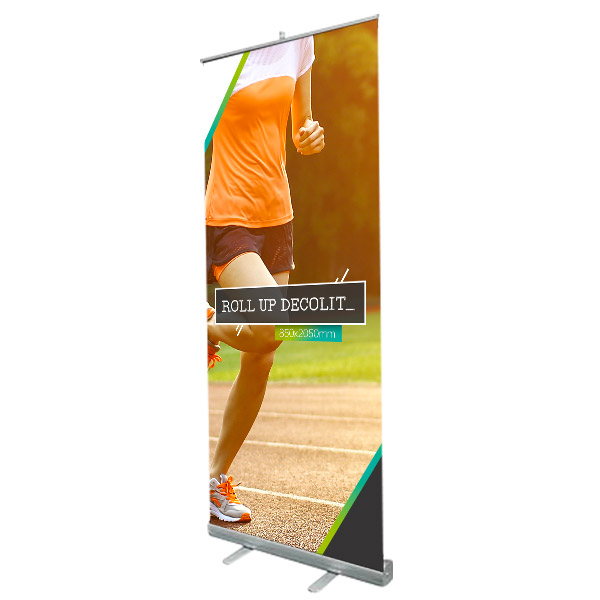 Roll-up totem enrouleur 850 x 2050 mm version decolit M1