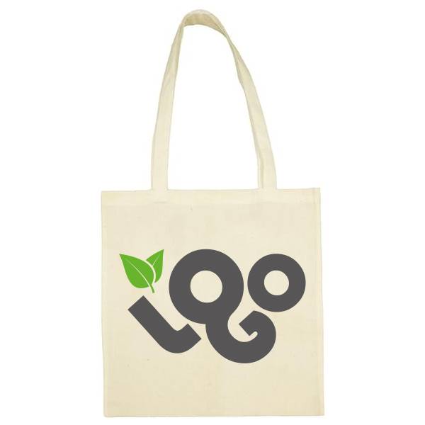 Sac publicitaire personnalisé , tote bag 100% coton bio 140g 32x48 cm  , impression 30x30 cm , anse 70 cm, couleur noir 