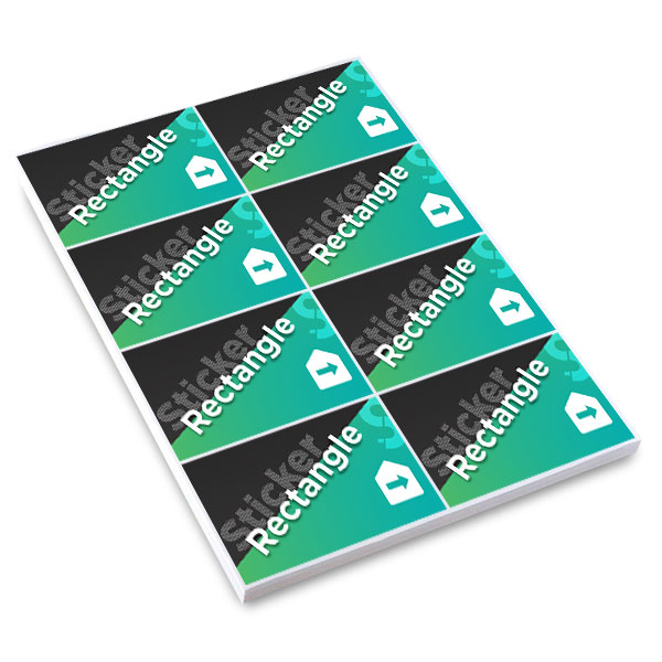 Stickers adhésifs rectangles intérieurs format 74x105mm